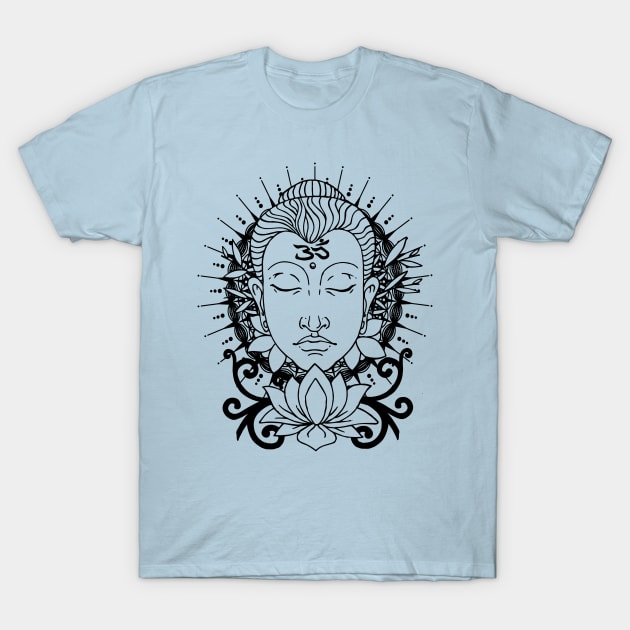 Buddha Lotus Flower T-Shirt by dnlribeiro88